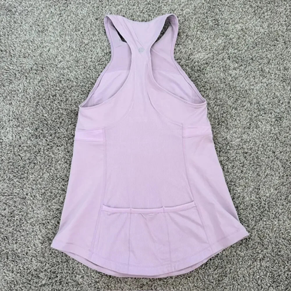 Lululemon Lot of 3 Cycling Zippy Run Tanks High Neck Zip Up Shelf Bra Women's 8
